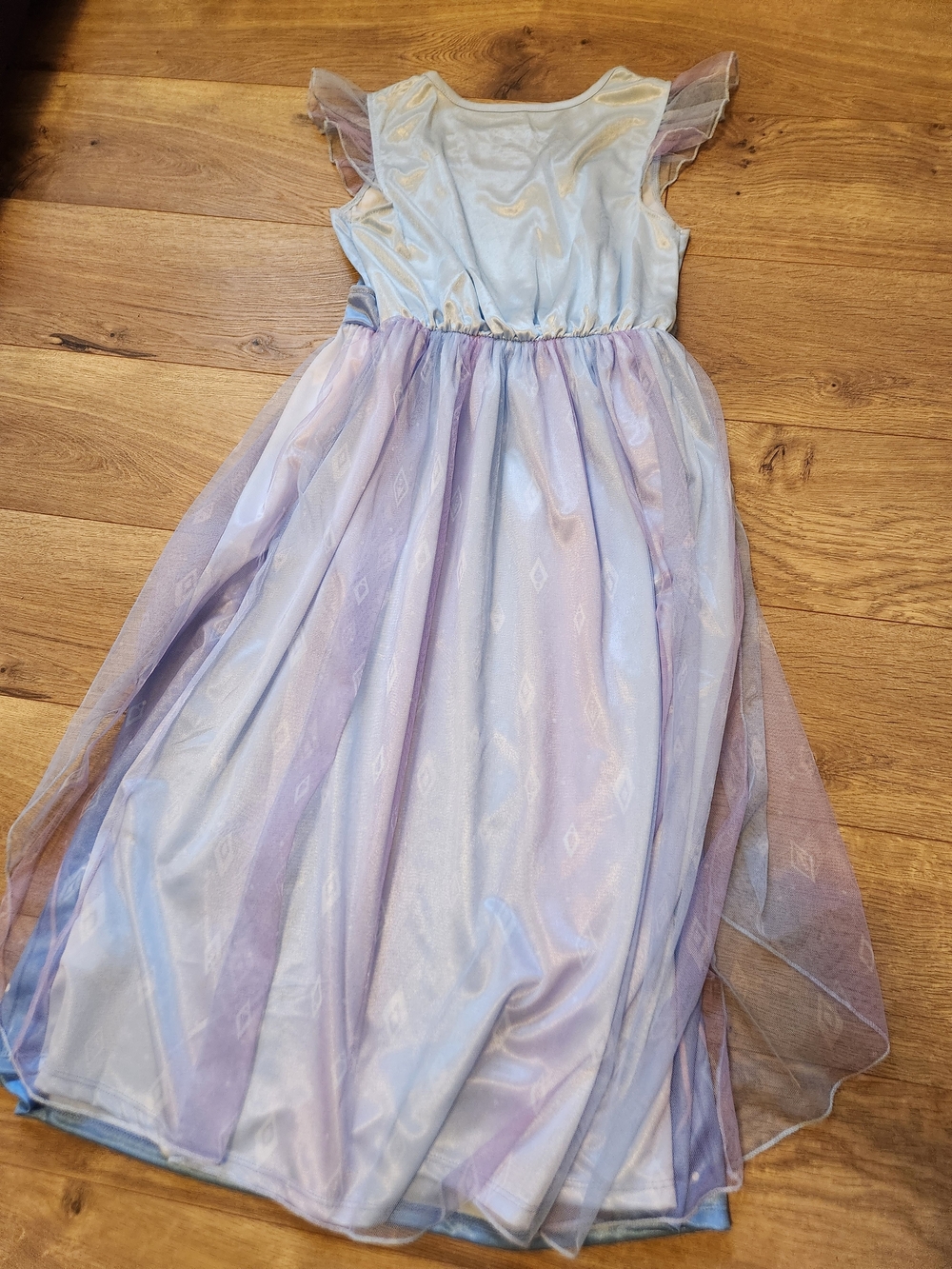 Disney Frozen Elsa Blue Girls' Nightgown Pajama Dress Large 10/12 - Picture 6 of 6